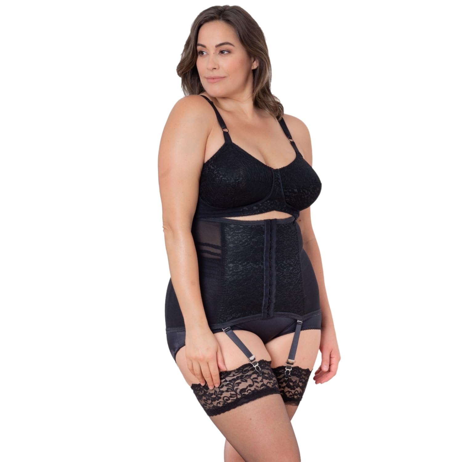 Rago Firm Control Waist Trainer Girdle with Garters — image 7