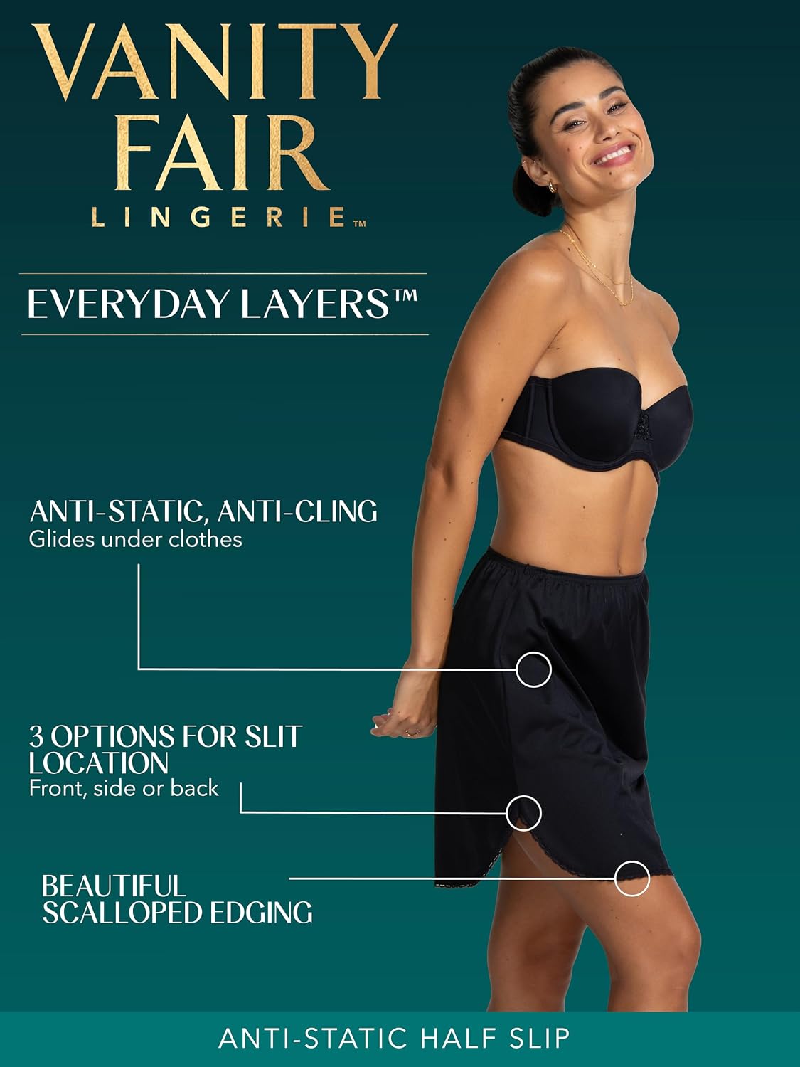 Vanity Fair Anti-Static Half Slip — image 4