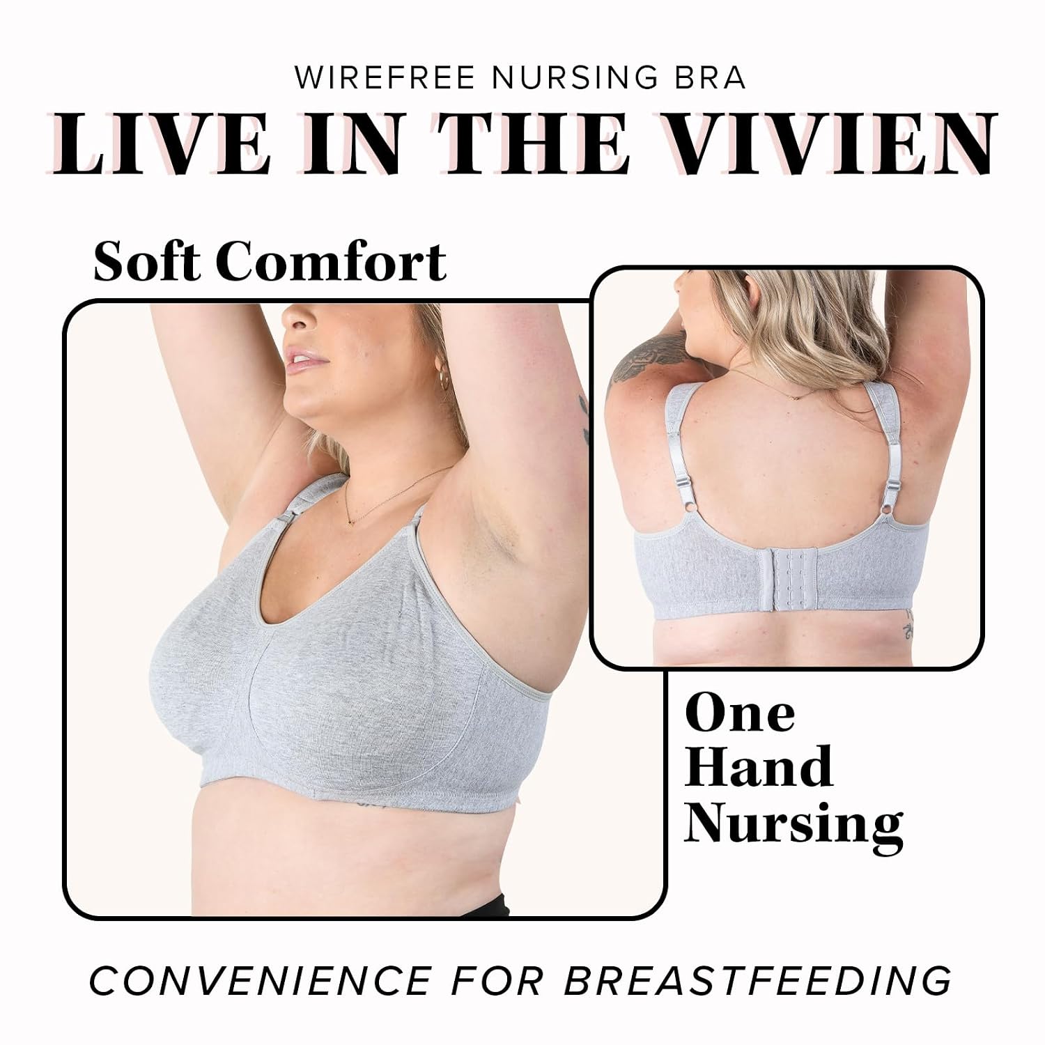 LEADING LADY Vivien Wireless Nursing Bra with Cushioned Straps — image 4