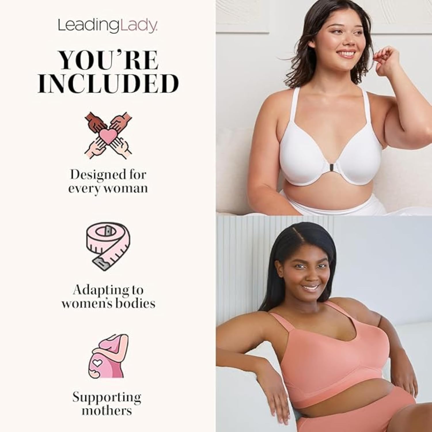 LEADING LADY Vivien Wireless Nursing Bra with Cushioned Straps — image 7