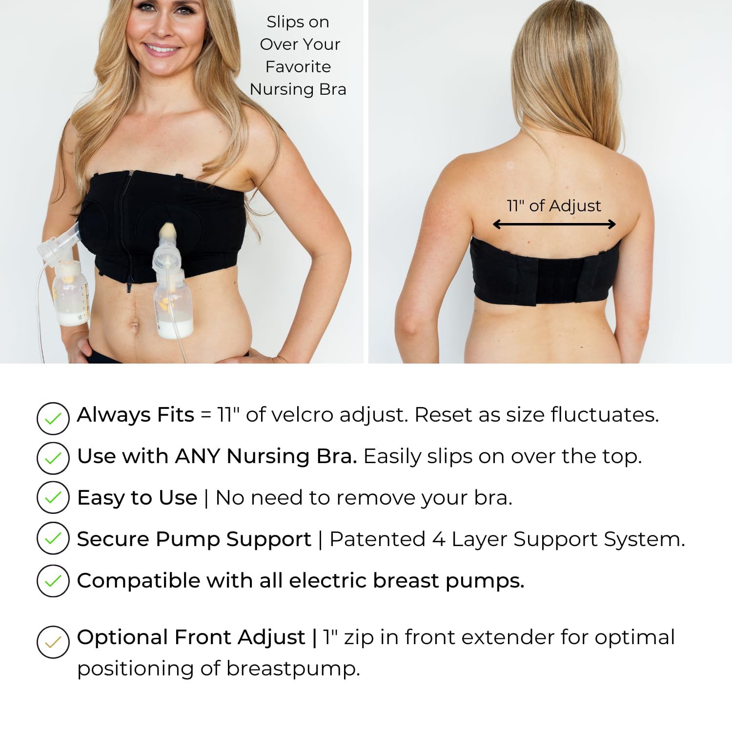 Simple Wishes Hands Free Pumping Bra Comfortable & Adjustable — image 4