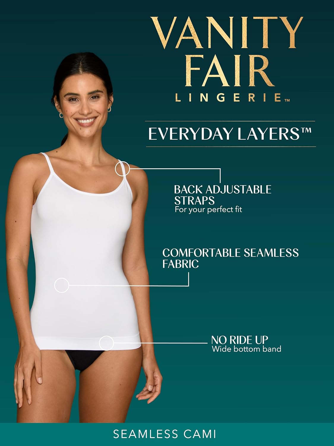 Vanity Fair Women's Everyday Cami Tank Top — image 4
