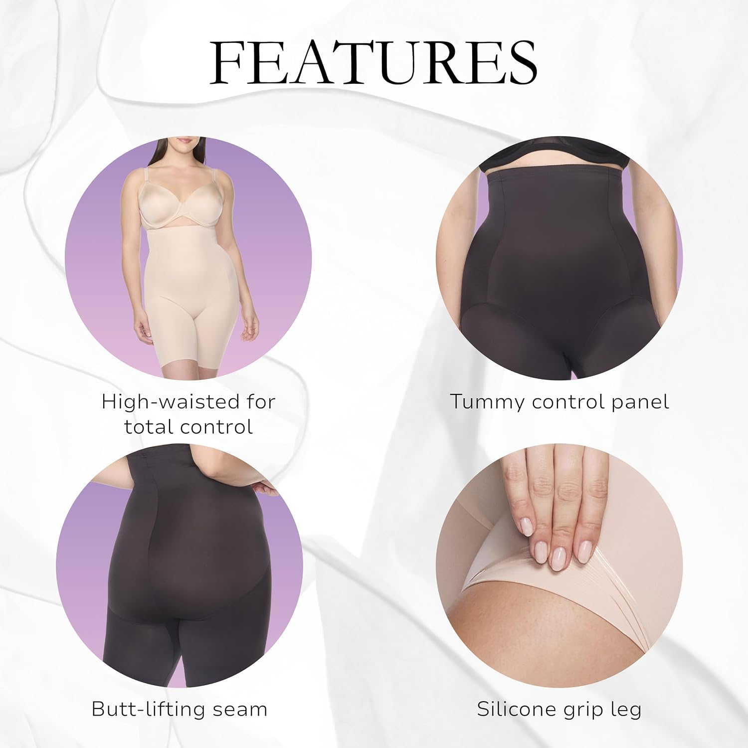 Naomi & Nicole Plus-Size Hi-Waist Thigh Slimmer — image 5