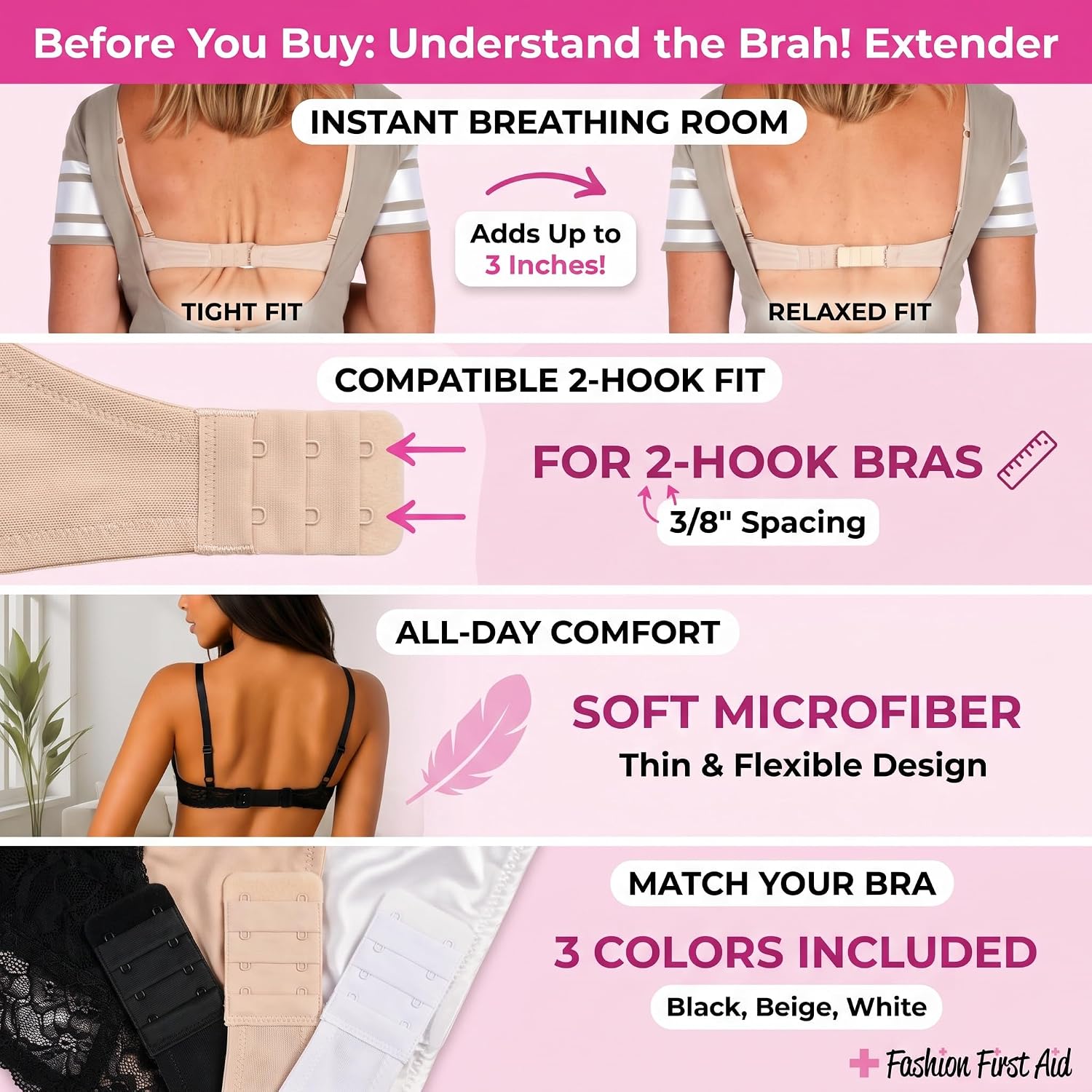 Fashion First Aid Bra Extender Set — image 7