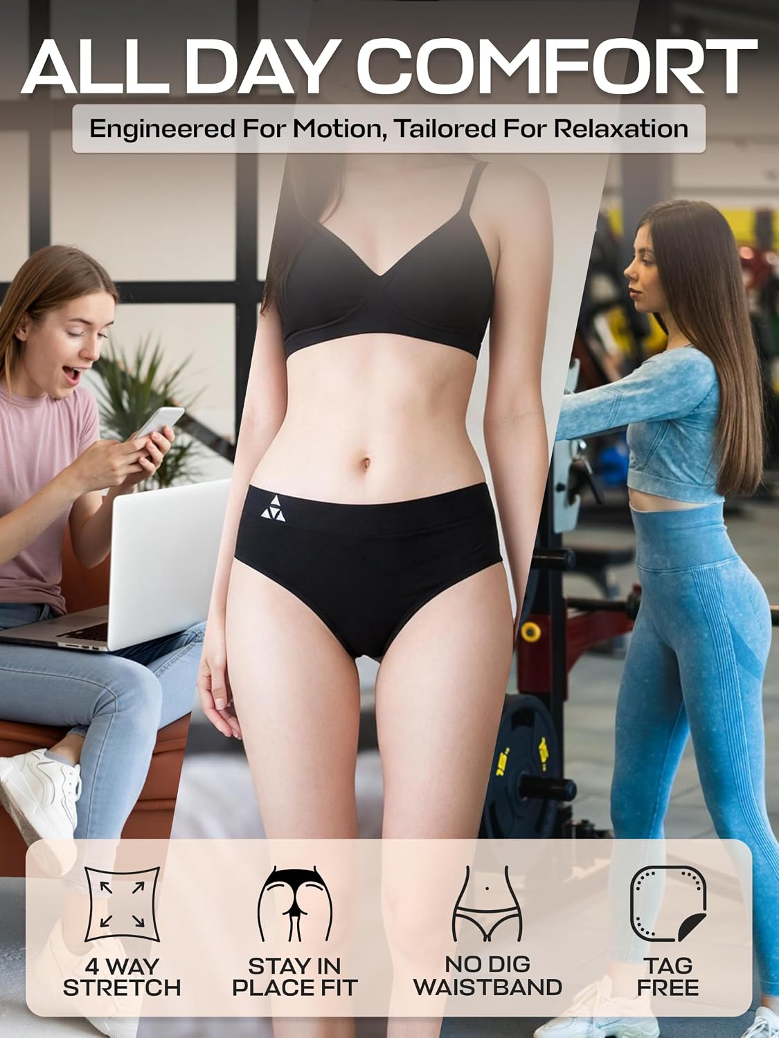 Balanced Tech Seamless Workout Hipster Bikini — image 5