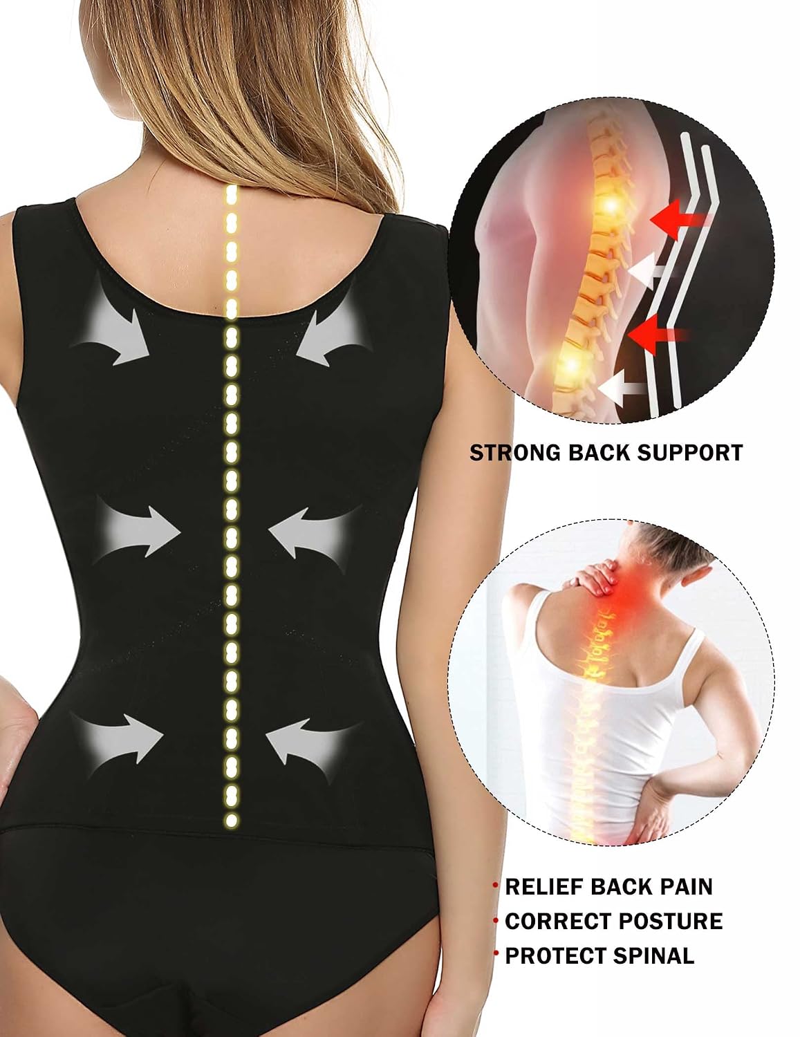 Ekouaer Women's Underbust Steel Boned Corset — image 4