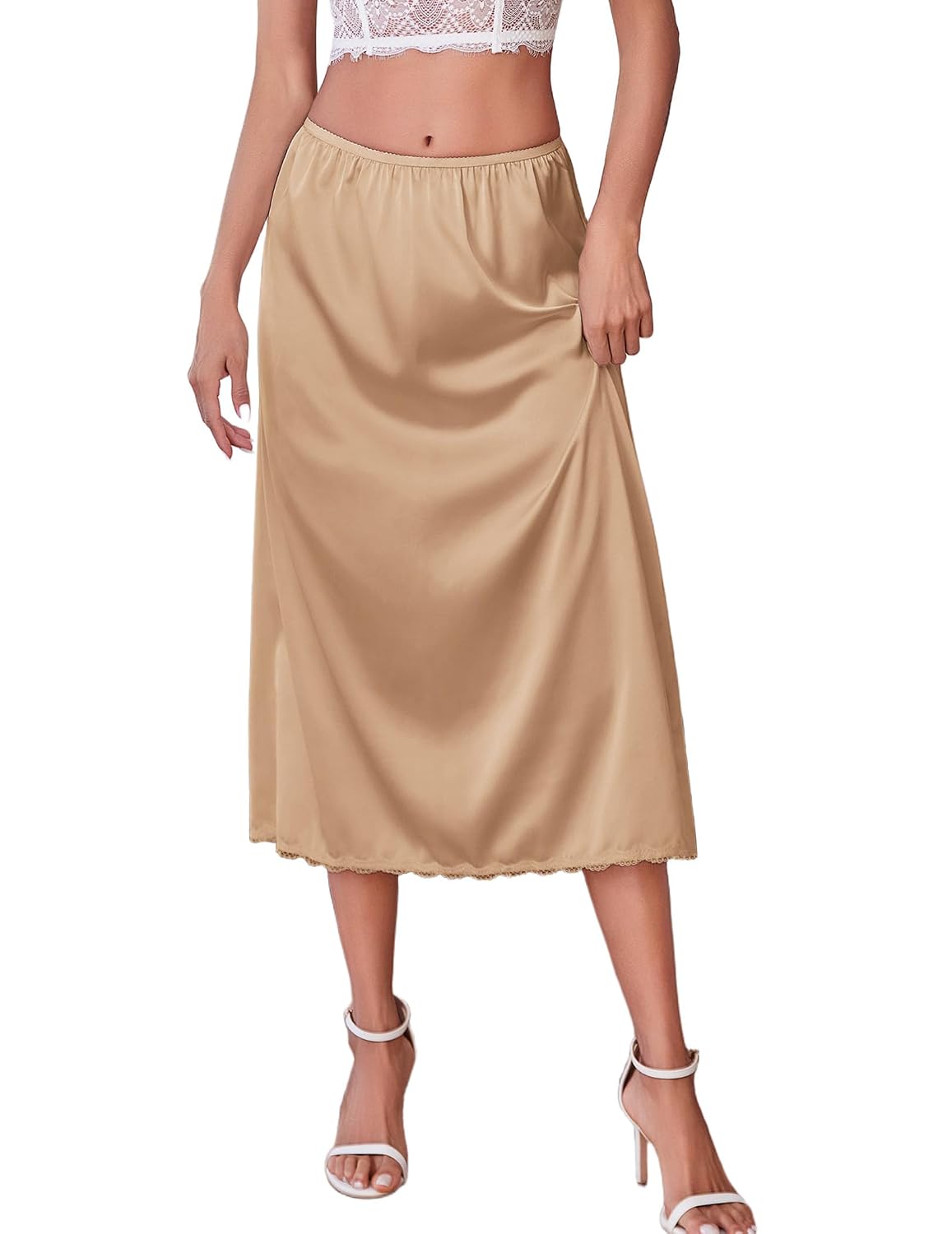 Avidlove Satin Lace Half Slip Underskirt — image 11