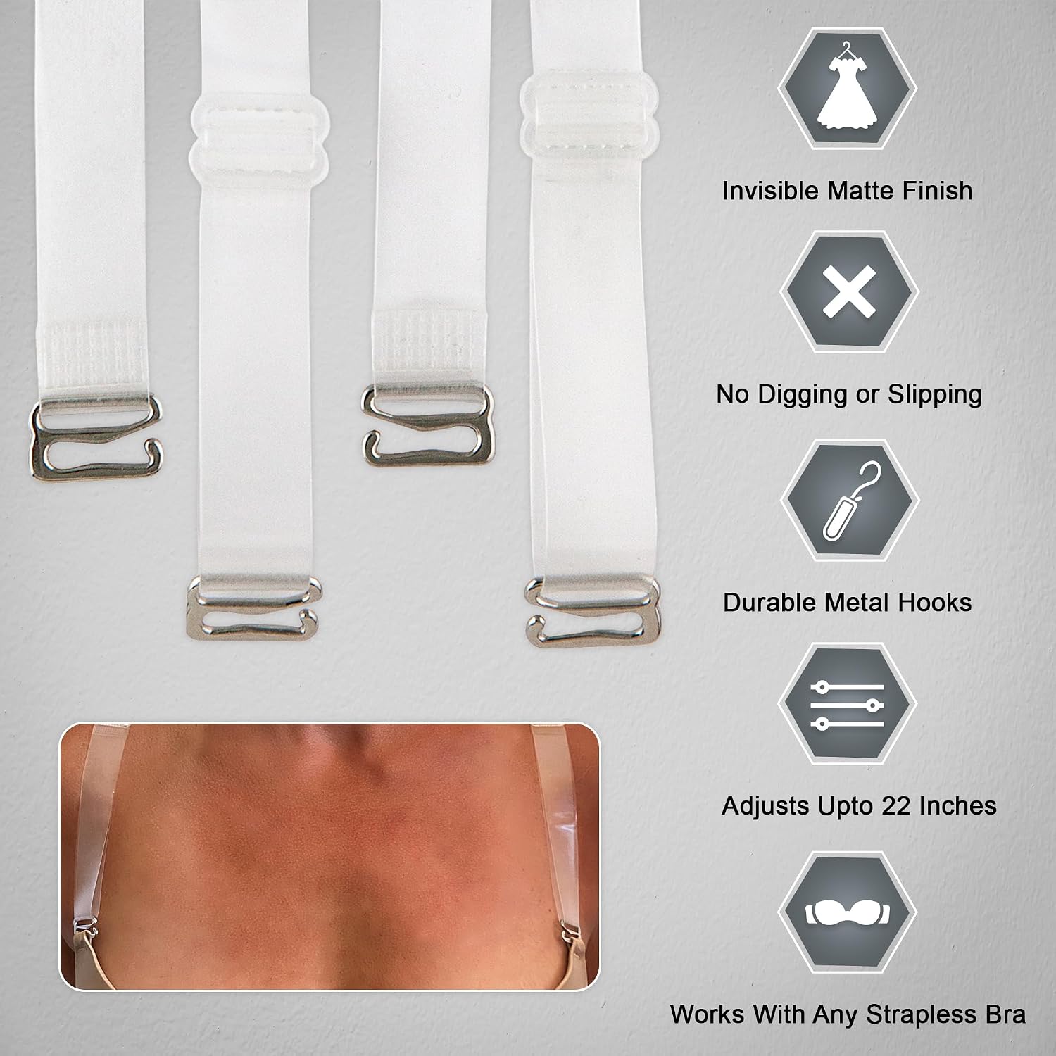 Fashion First Aid Clear Bra Straps — image 8