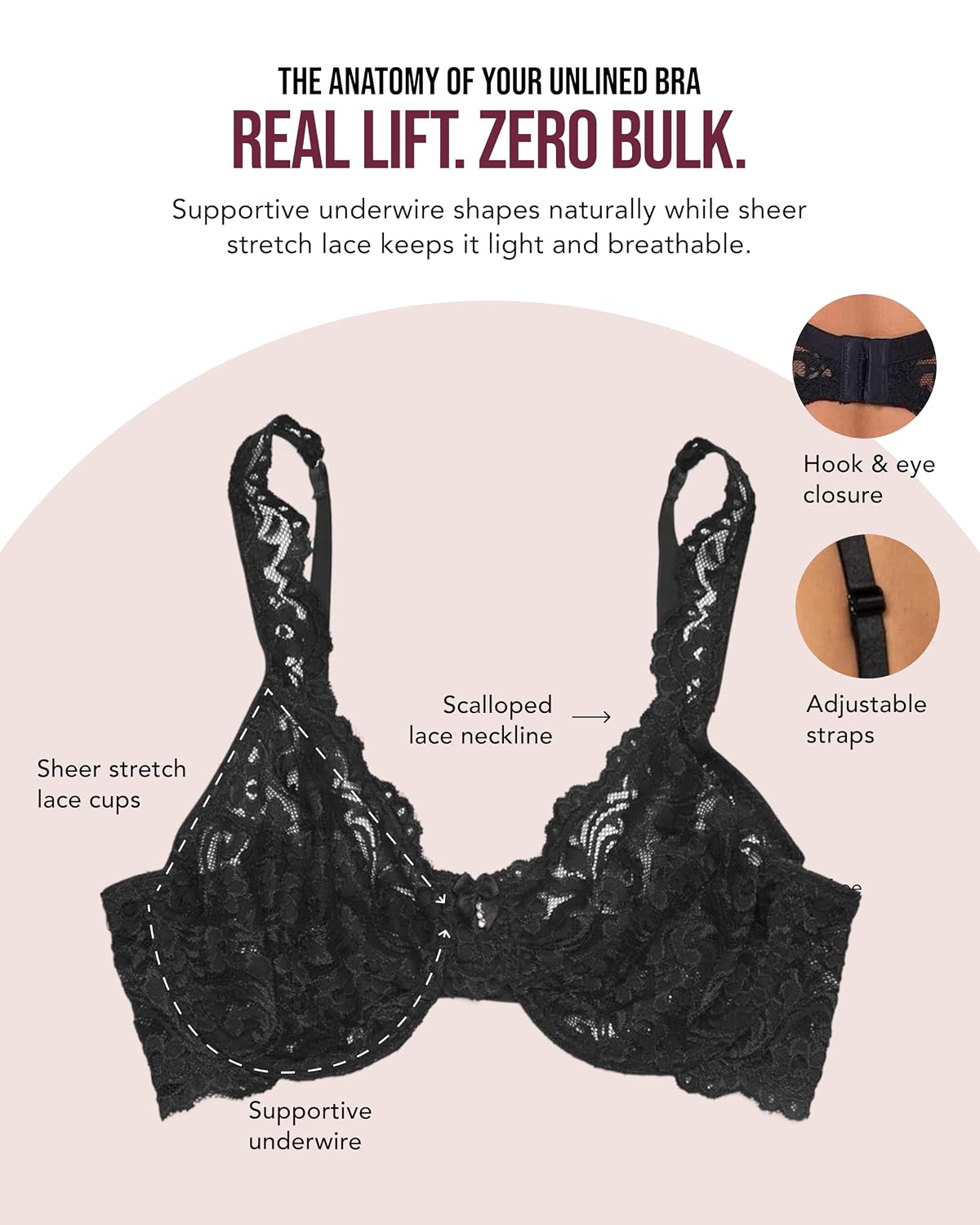 Smart & Sexy Lace Unlined Underwire Bra — image 4