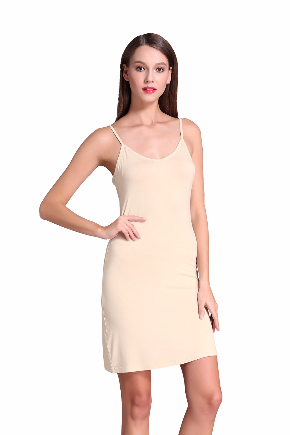 Coreal Women's Modal Spaghetti Strap Slip Dress — image 10