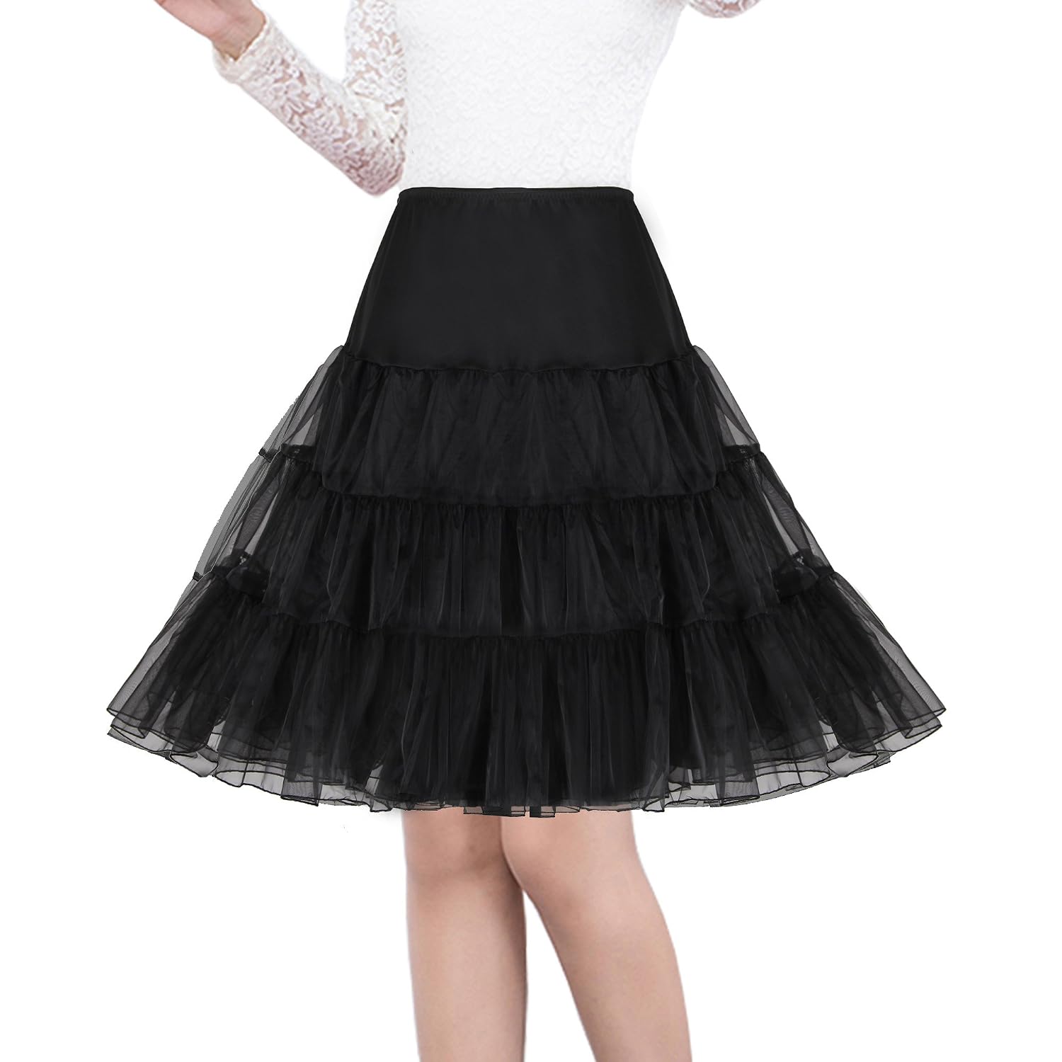 Shimaly Women's 50s Vintage Crinoline Petticoat Tutu Slip