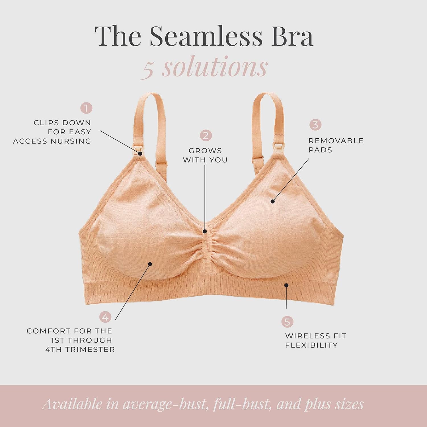 Motherhood Maternity Wireless Clip Down Nursing Bra — image 5