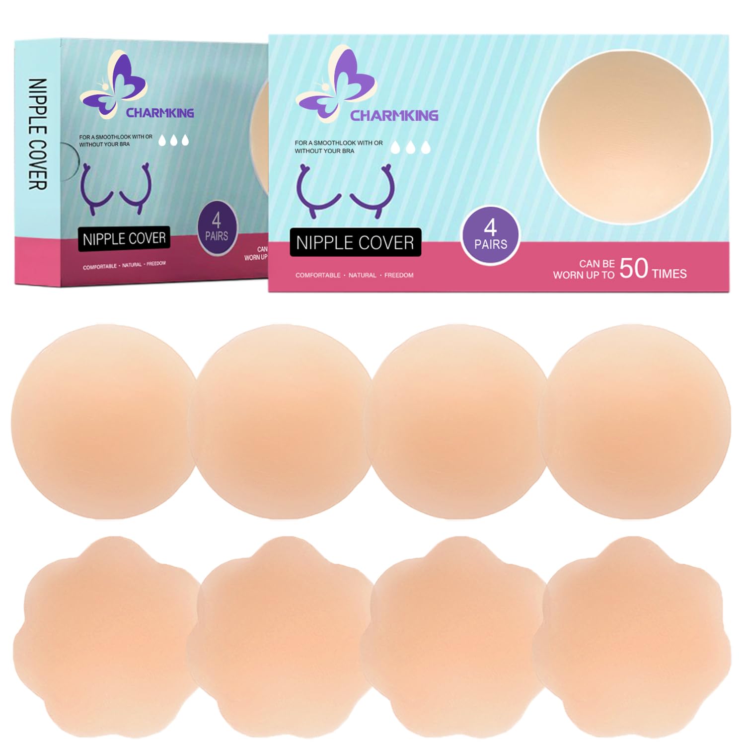 CHARMKING Reusable Silicone Nipple Covers — image 7