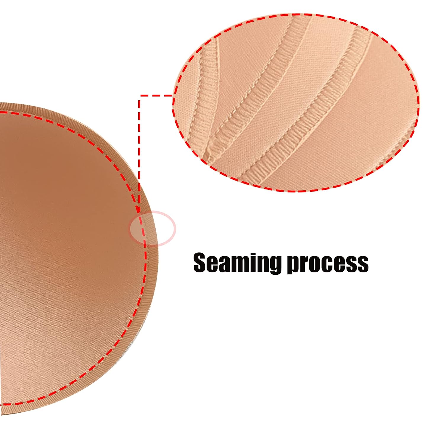 WMugthome Round Seam Bra Pads for Women — image 4