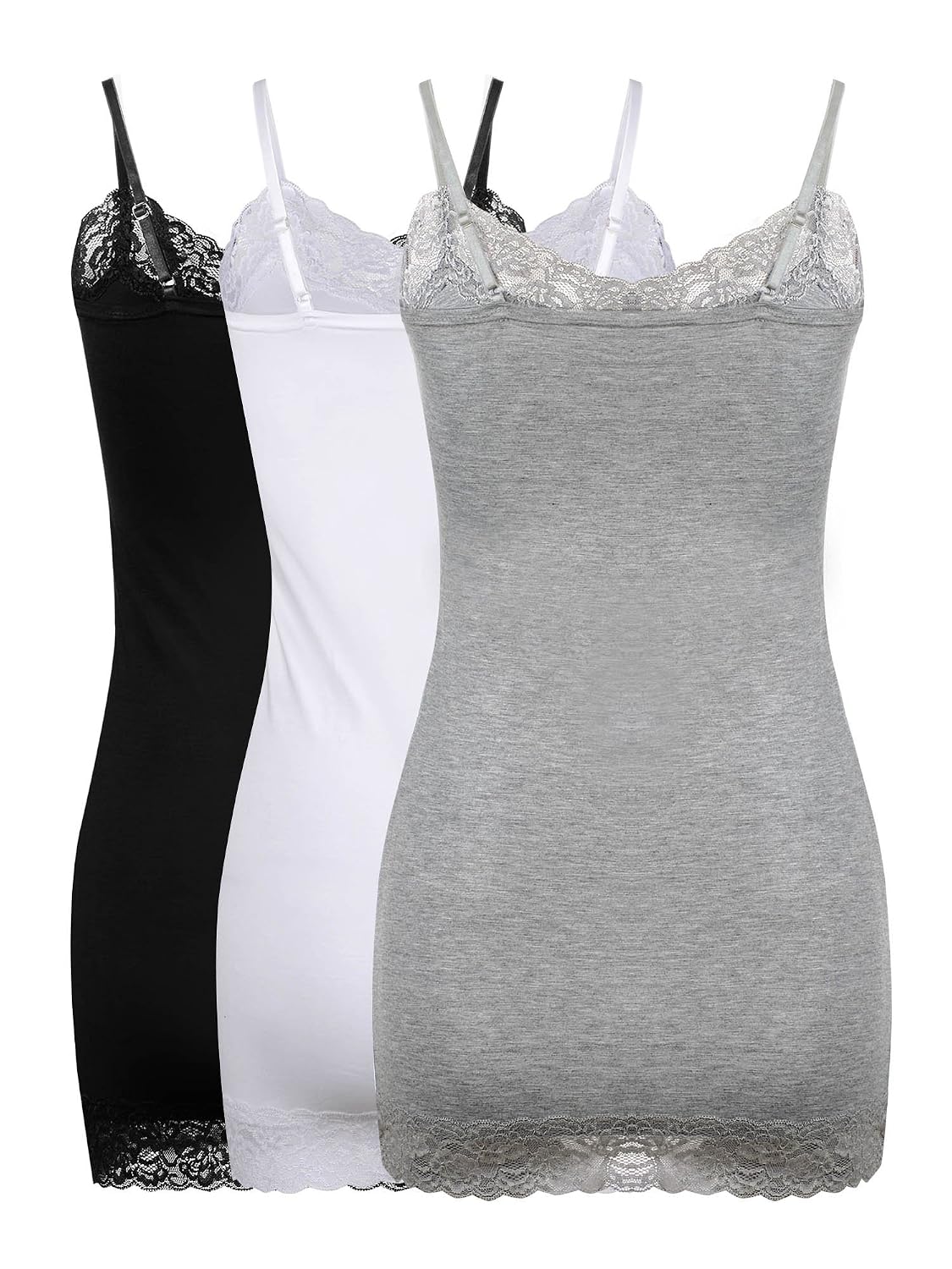 SATINIOR Women's Long Lace Cami Tank — image 6