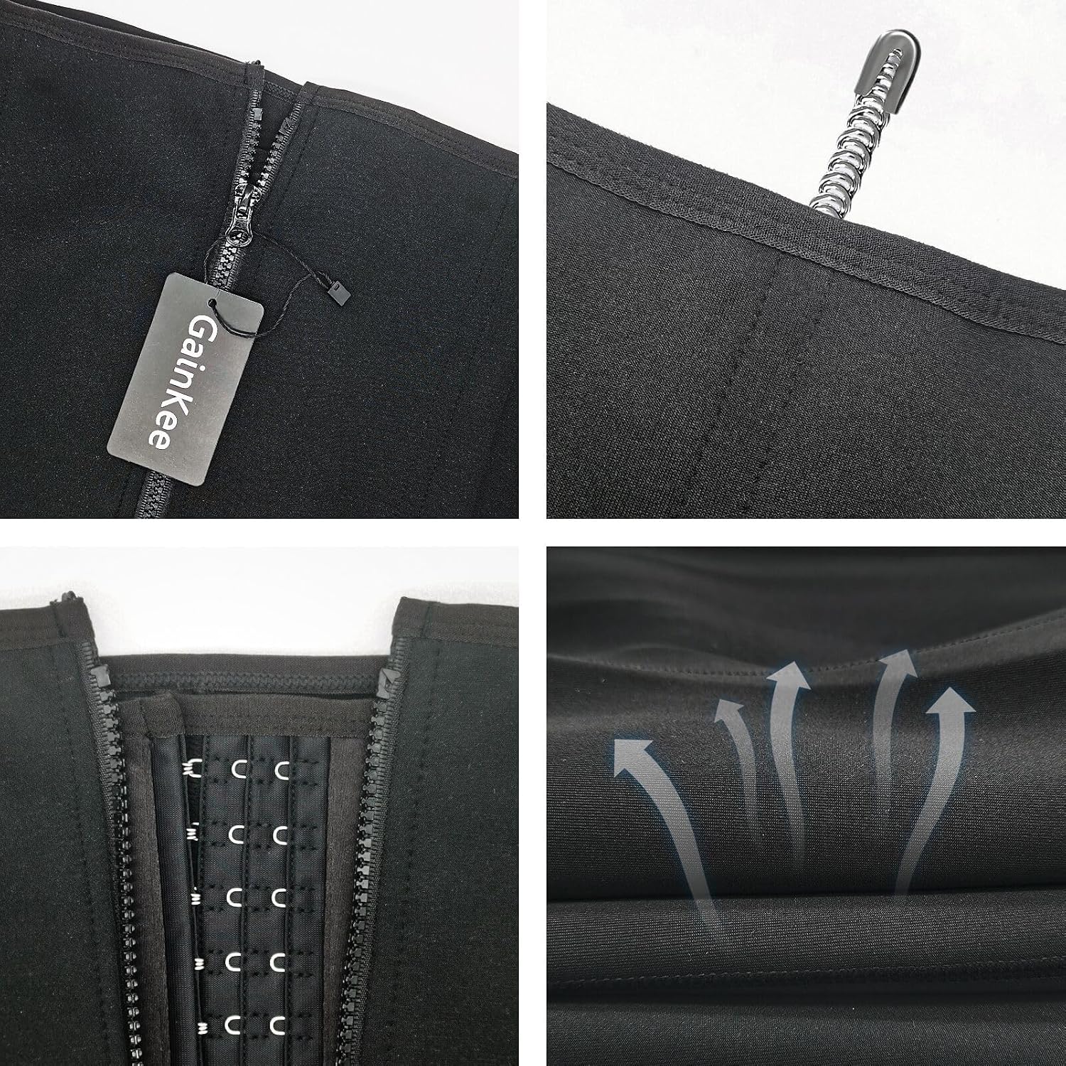 GainKee Neoprene Clip and Zip Waist Trainer — image 6