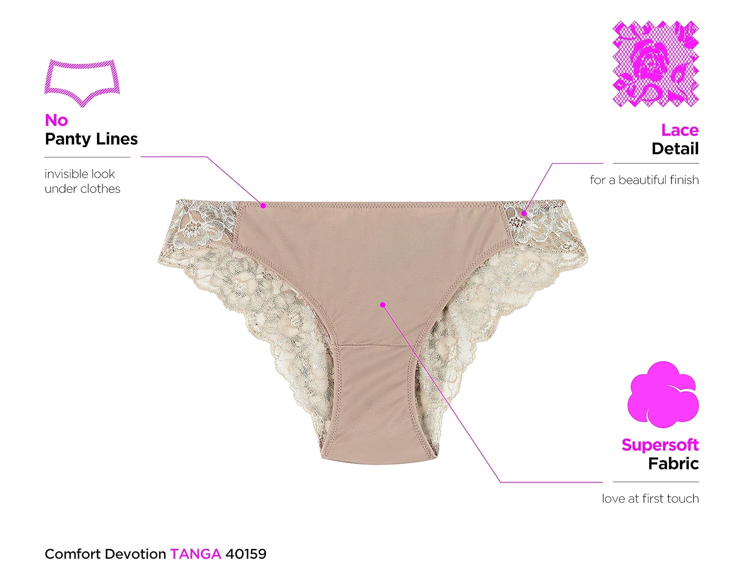 Maidenform Women's Lace Back Tanga Panty — image 5