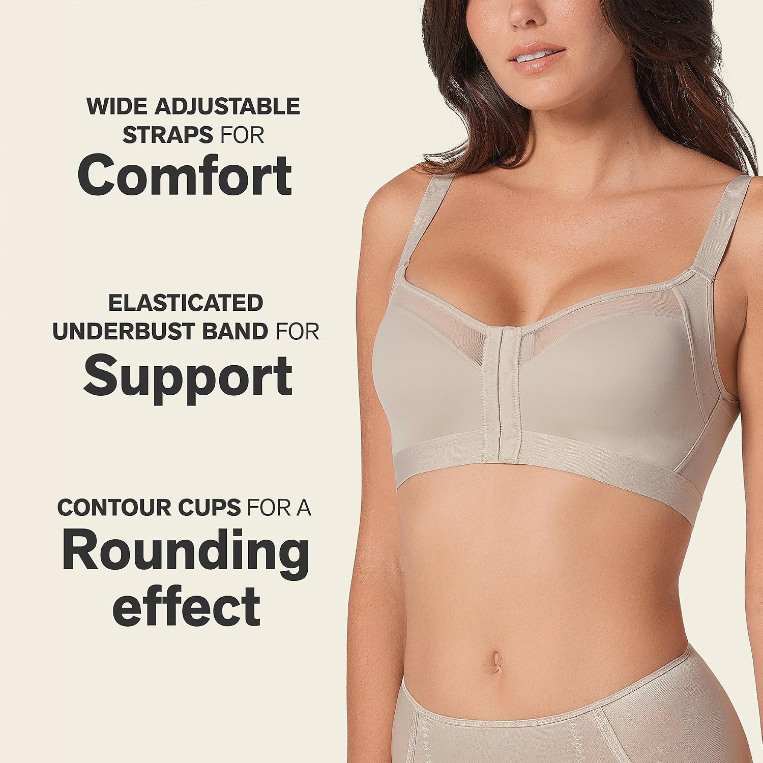 Leonisa Posture Corrector Wireless Front Closure Bra — image 3