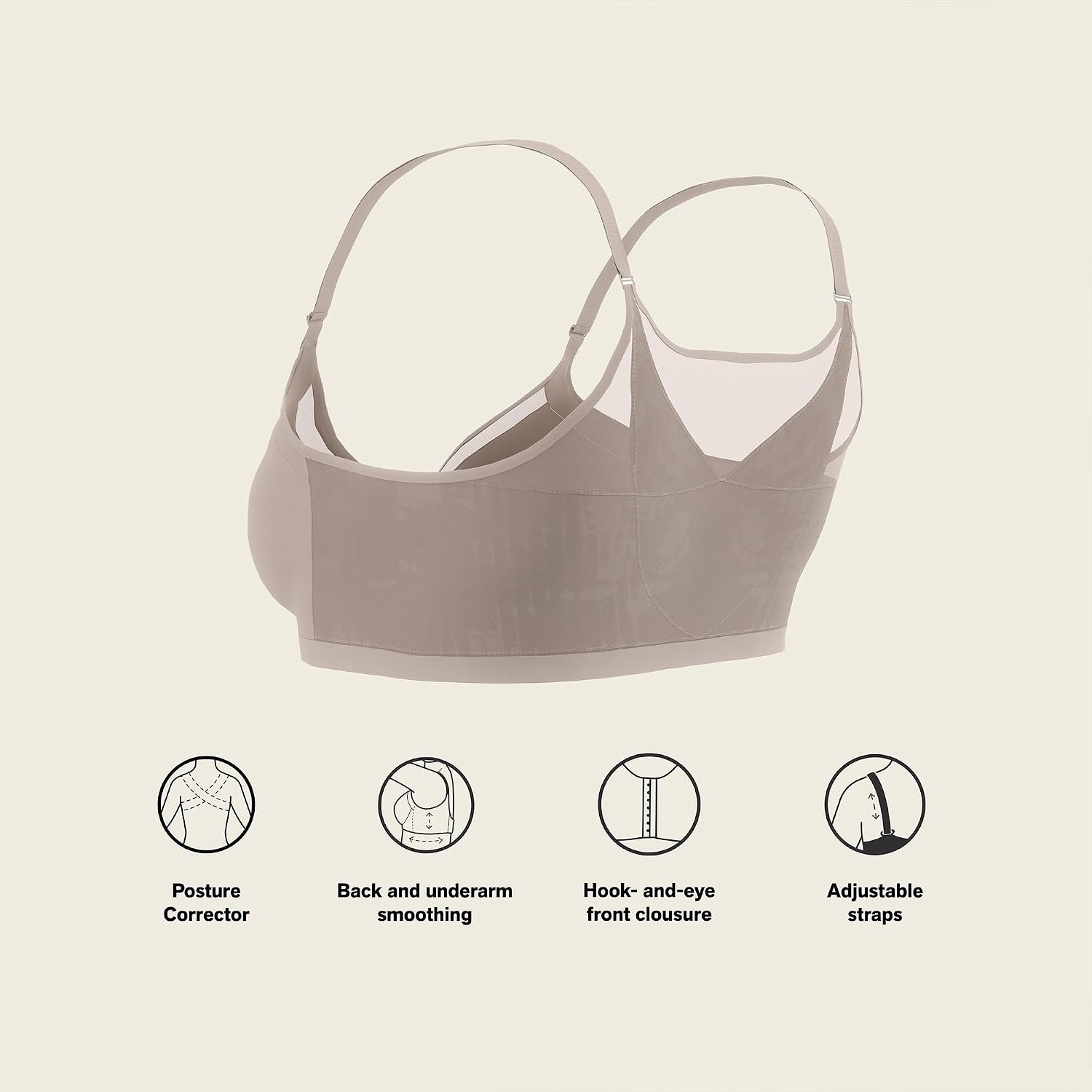 Leonisa Posture Corrector Wireless Front Closure Bra — image 4