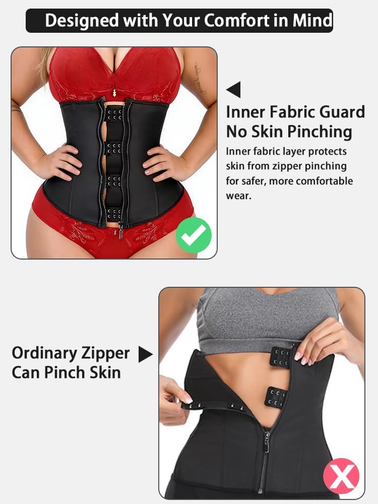 ALINBAIST Latex Waist Trainer with Zipper — image 3