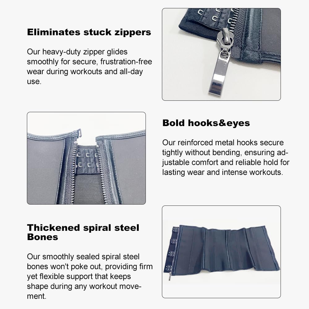 ALINBAIST Latex Waist Trainer with Zipper — image 4