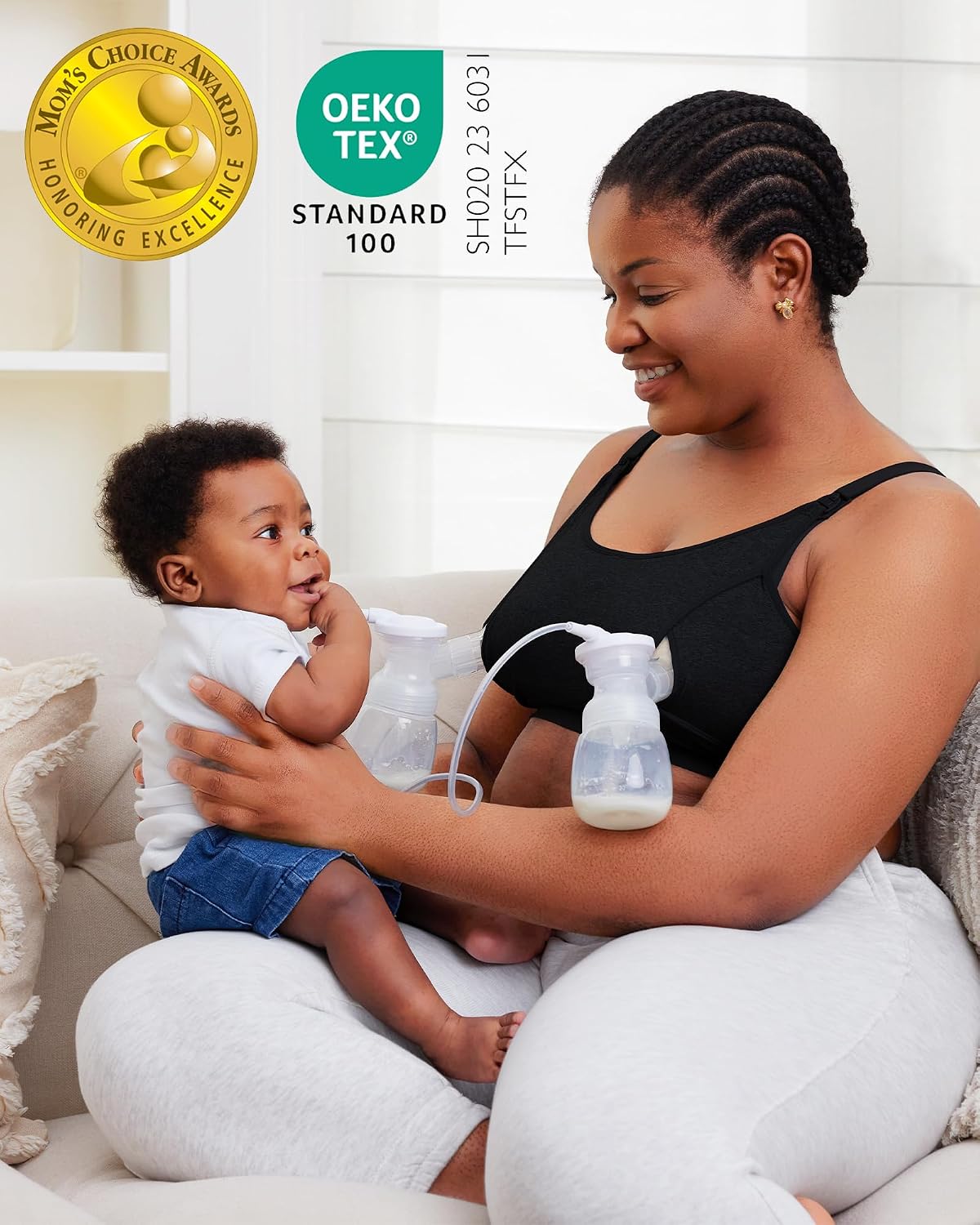 Momcozy Hands-Free Pumping and Nursing Bra — image 9