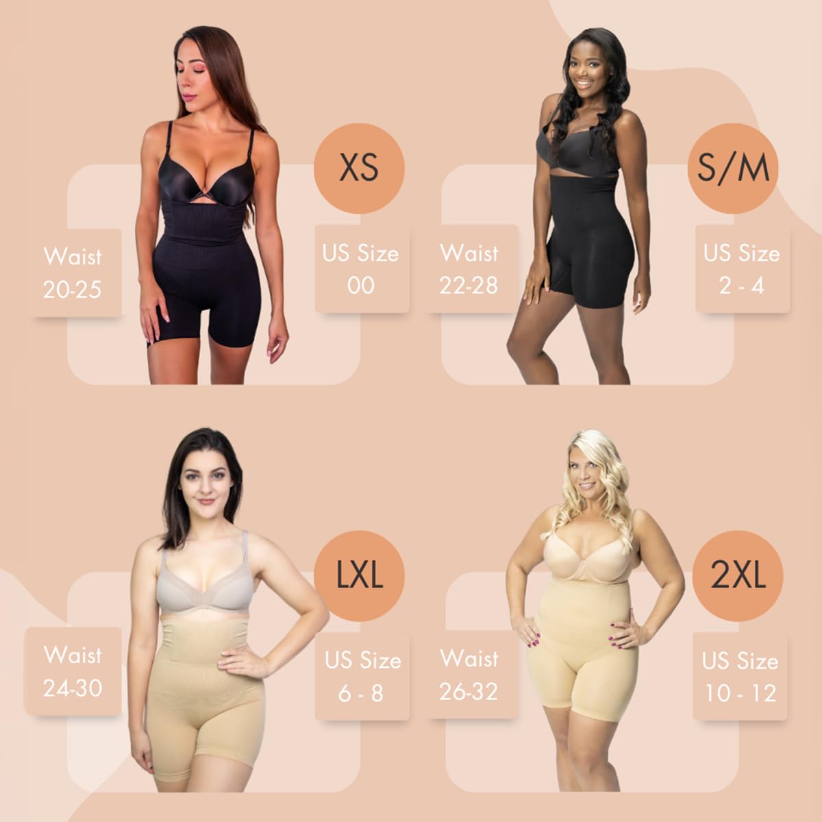 ROBERT MATTHEW High Waist Tummy Control Shapewear Shorts — image 2