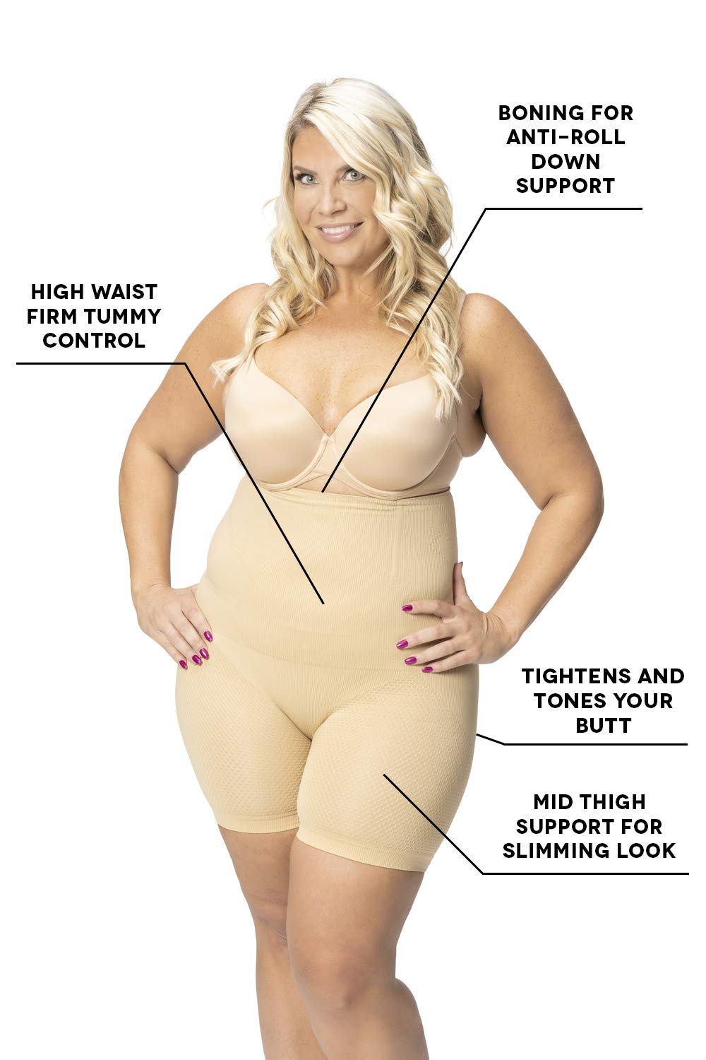 ROBERT MATTHEW High Waist Tummy Control Shapewear Shorts — image 5