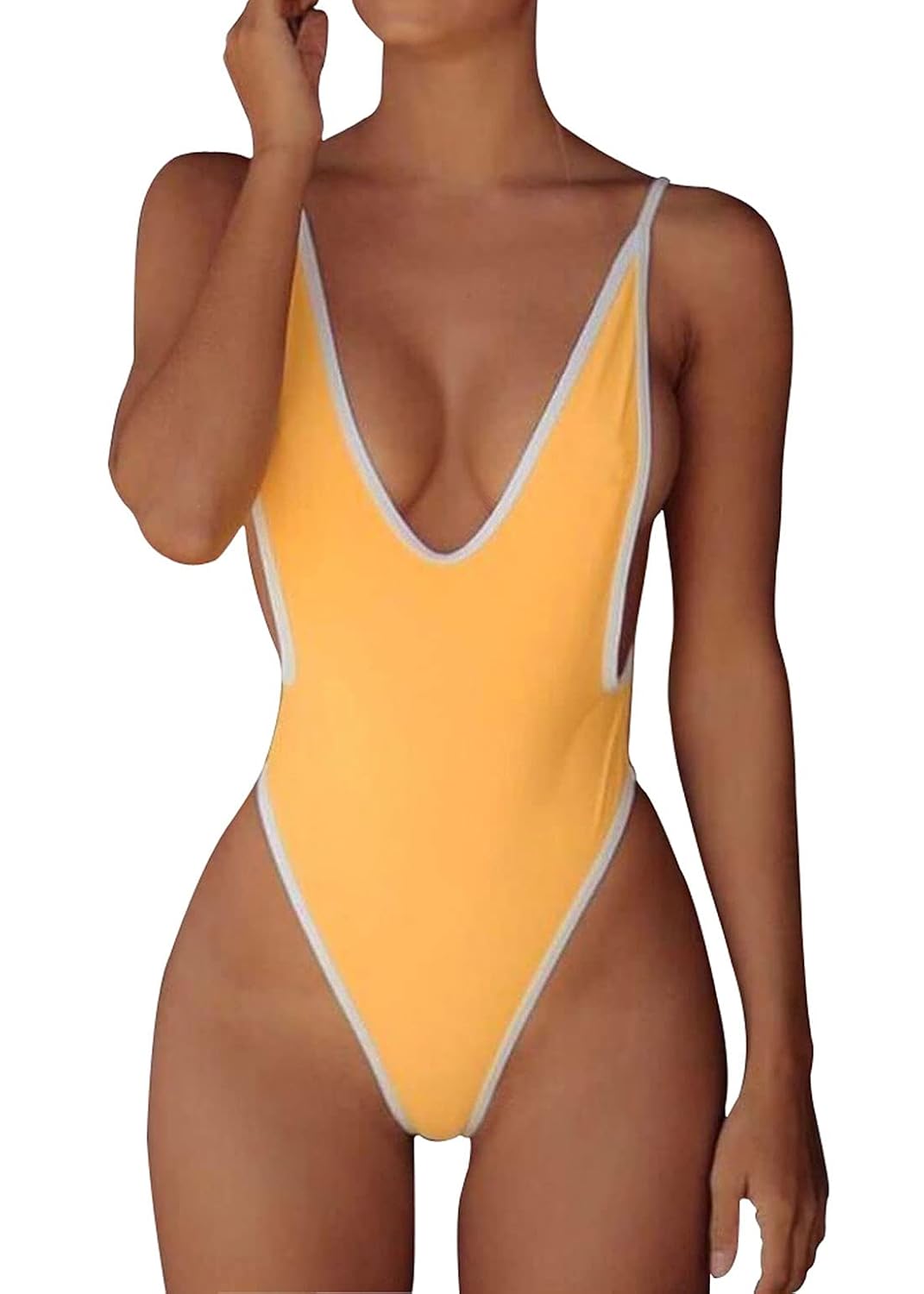ALLureLove Women's Deep V Monokini Swimsuit — image 12