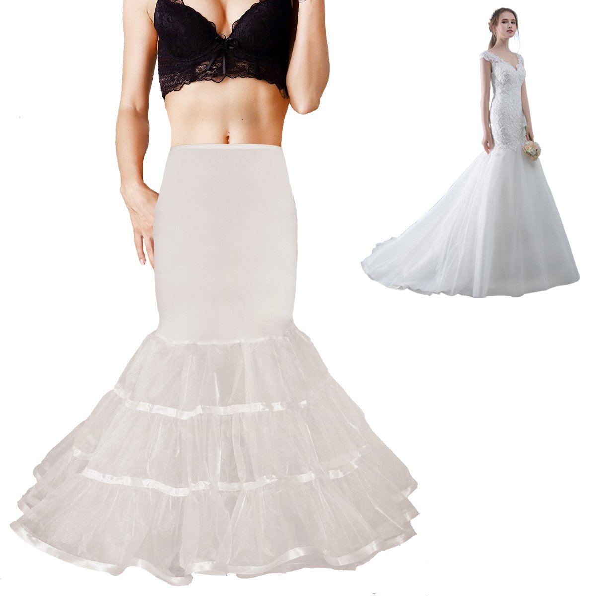 Shimaly Women's Mermaid Petticoat Underskirt — image 2