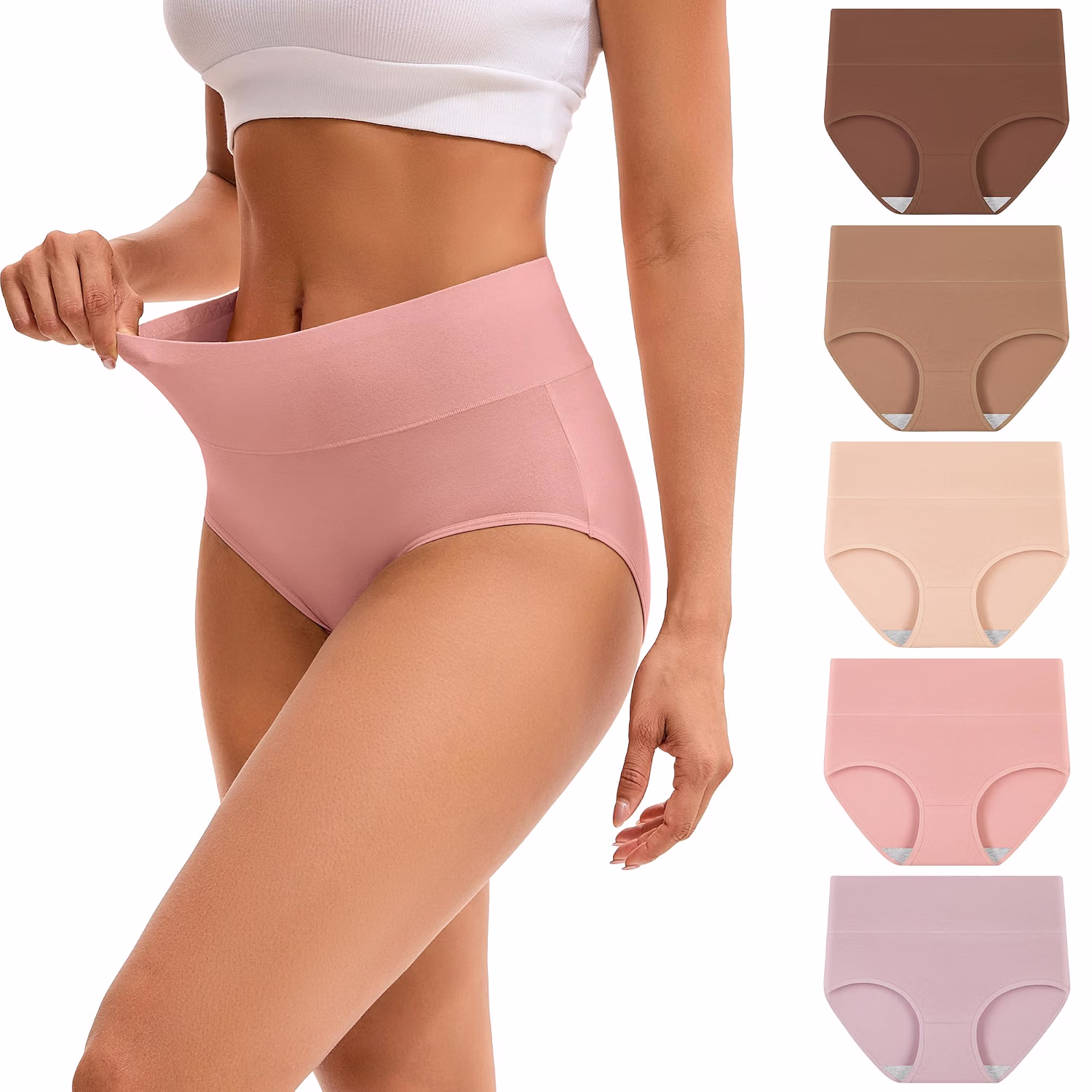 INNERSY High Waisted Cotton Panties for Women — image 9