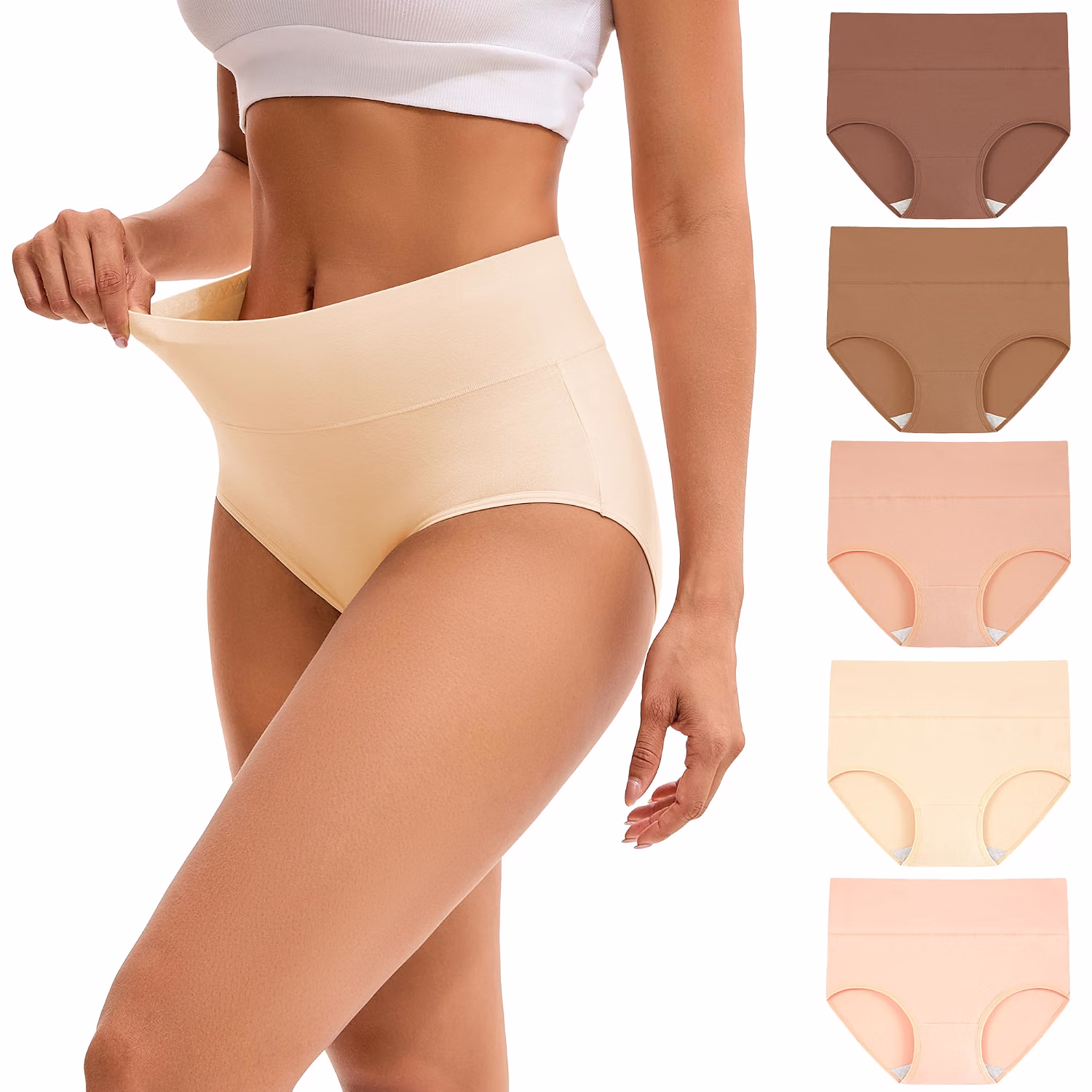 INNERSY High Waisted Cotton Panties for Women — image 10