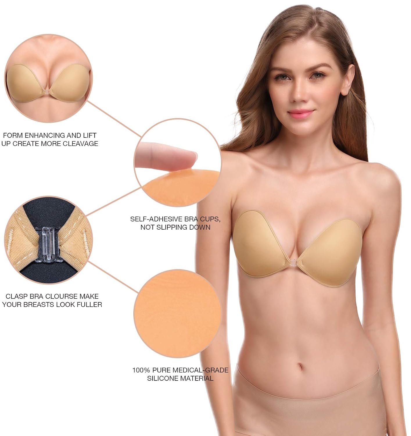 Wingslove Reusable Silicone Push-Up Adhesive Bra — image 2
