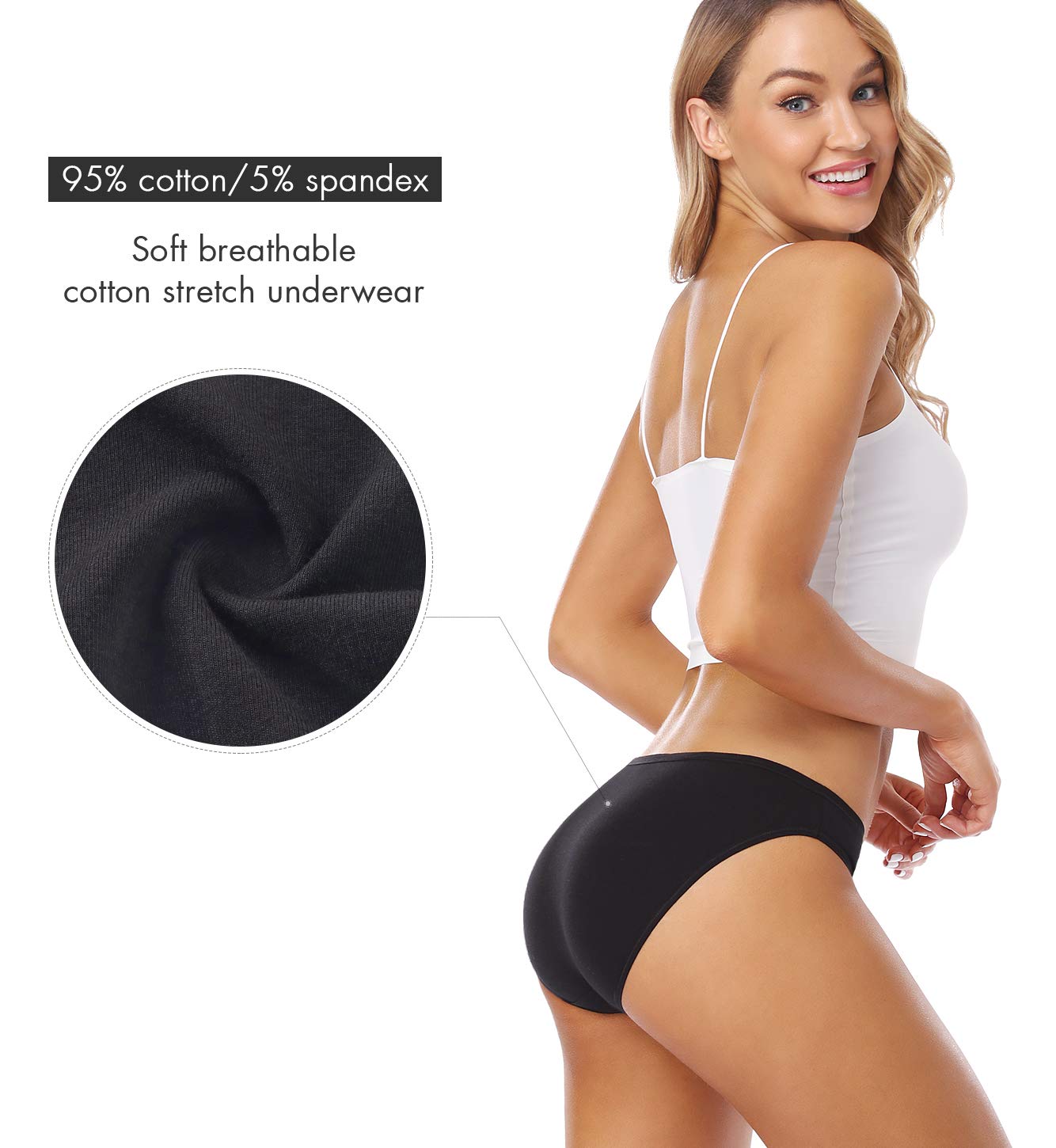 Wealurre Cotton Hipster Panties for Women — image 3