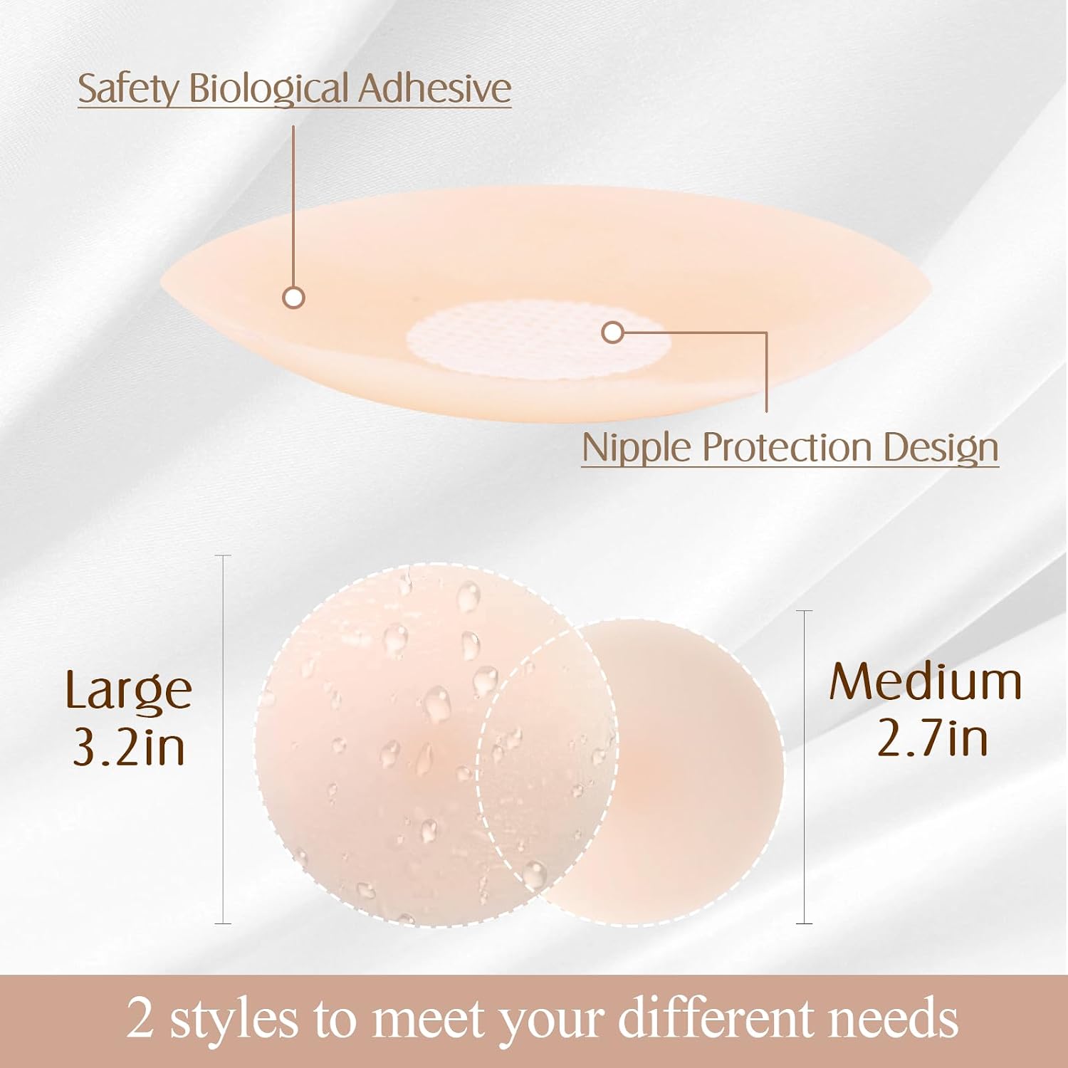 FJYQOP Reusable Silicone Nipple Covers — image 3