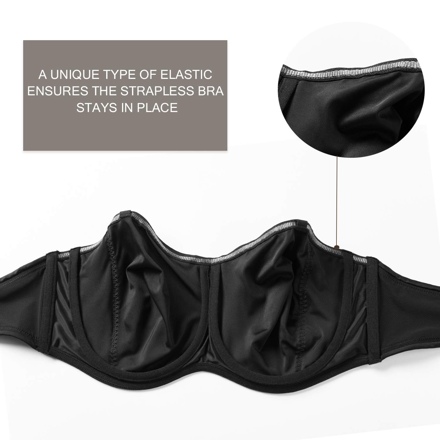 DELIMIRA Strapless Bandeau Minimizer Bra — image 4