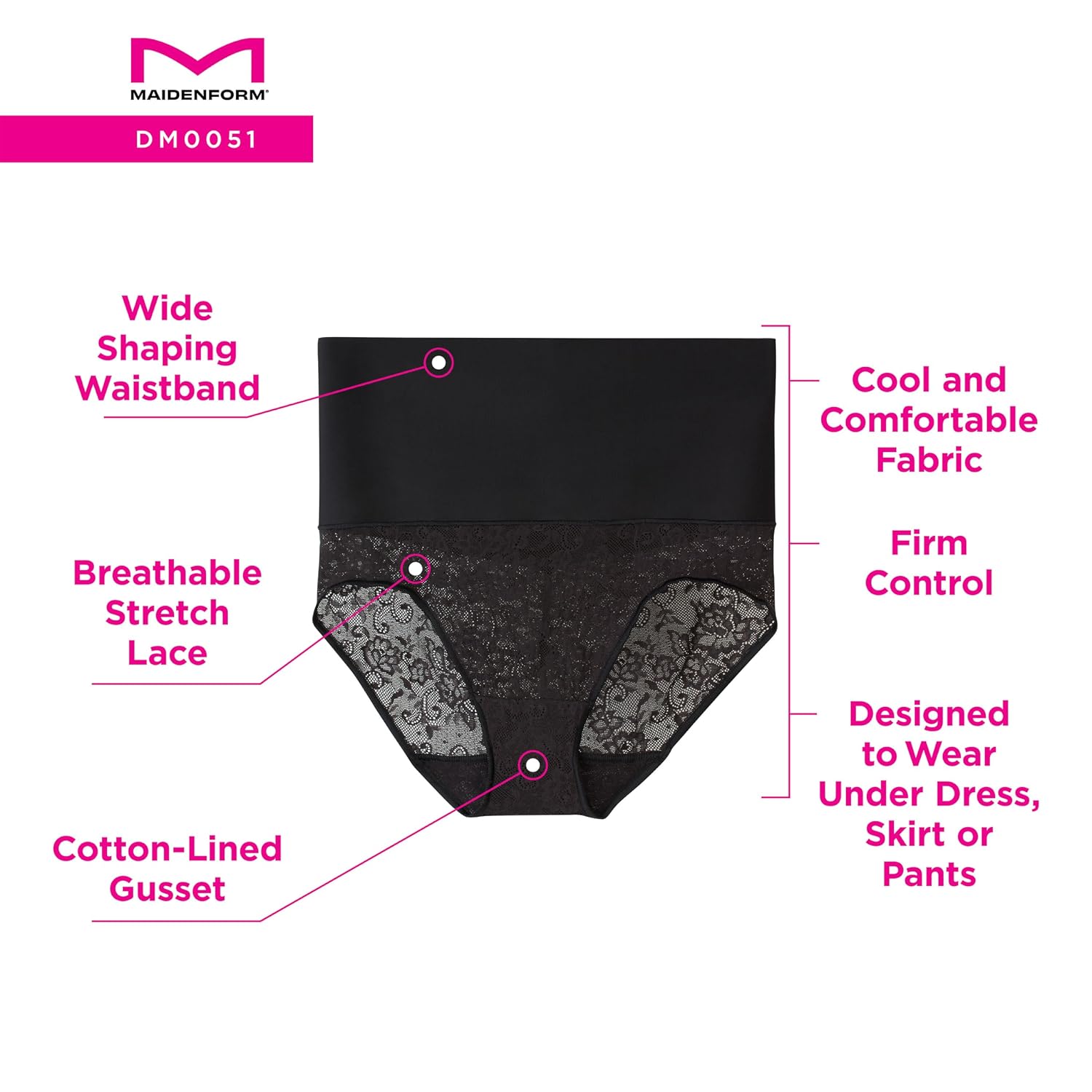 Maidenform Tummy Control Shapewear Panties for Women — image 4