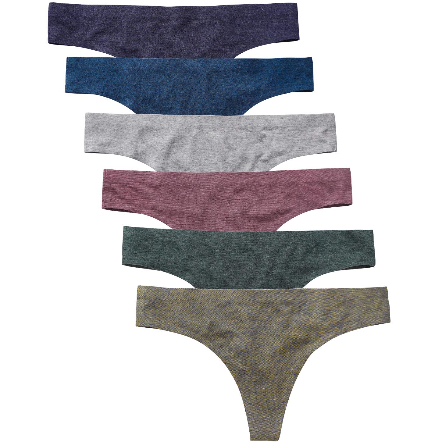 Wealurre Women's Cotton Thong Low Rise Panties