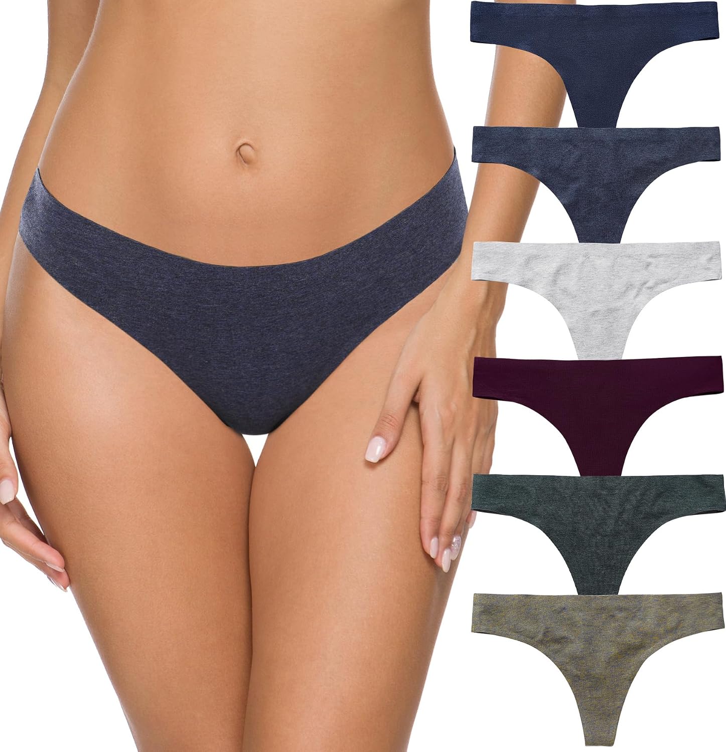Wealurre Women's Cotton Thong Low Rise Panties — image 2