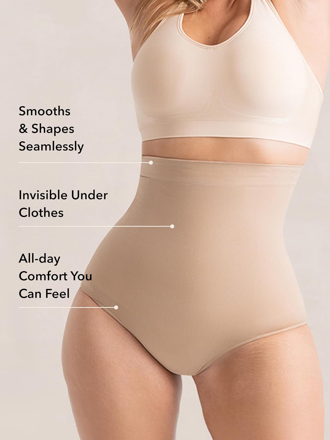 SHAPERMINT Seamless Tummy Control Shapewear Panty — image 3