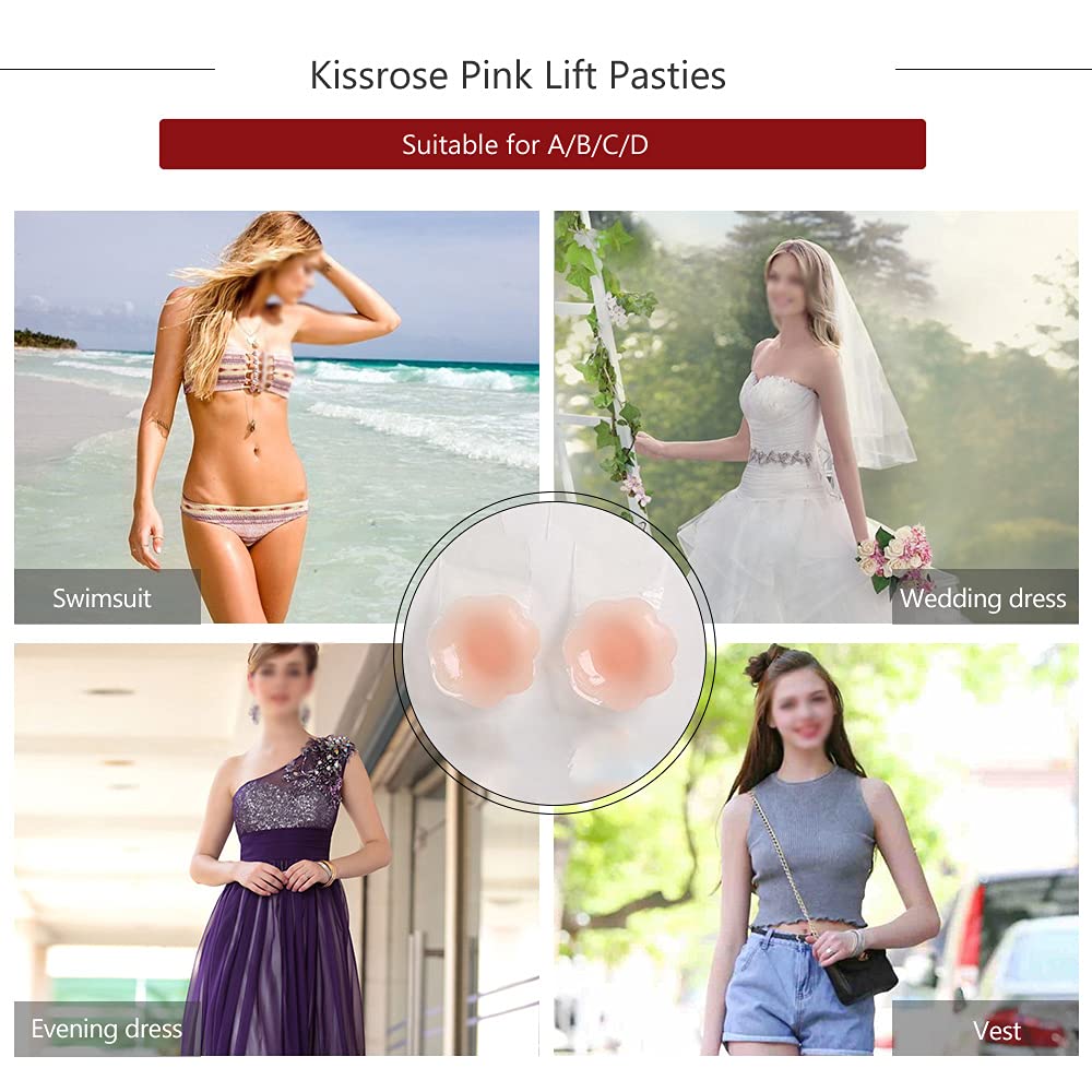 kissrose Silicone Nippleless Breast Lift Pasties — image 5