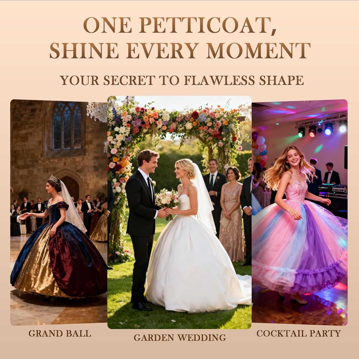 YUAKOU Tulle Petticoat Crinoline Underskirt — image 6