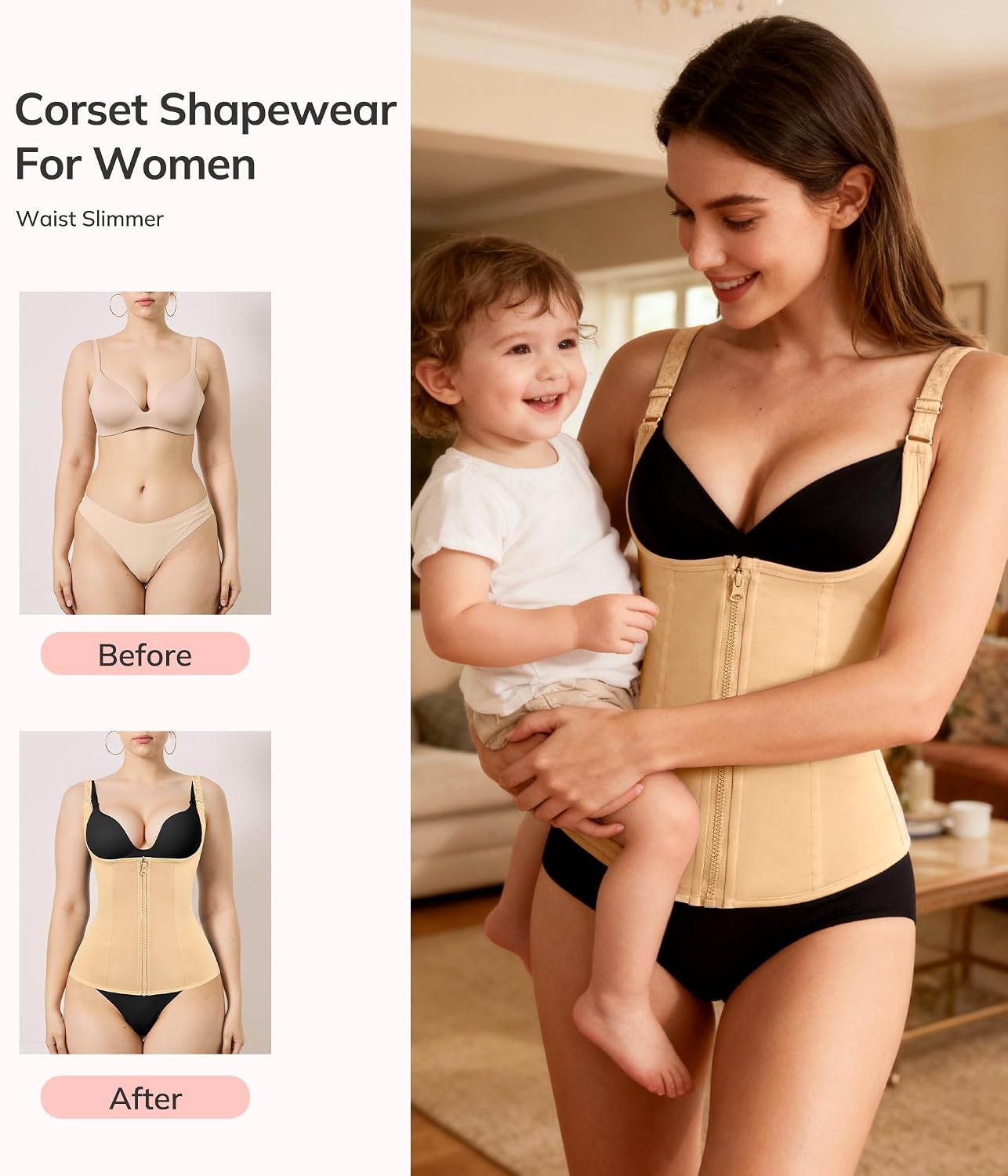 LODAY Waist Trainer Corset Shapewear — image 4