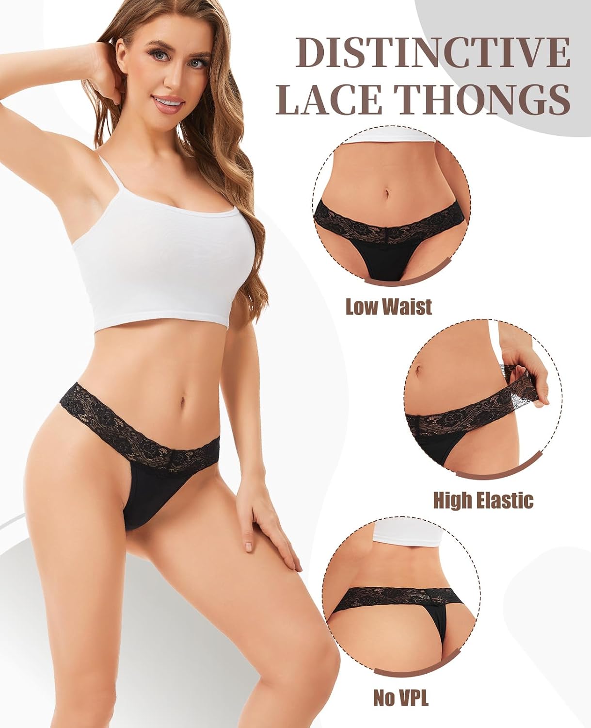 Sunm Boutique Cotton Lace Low Rise Thongs — image 4