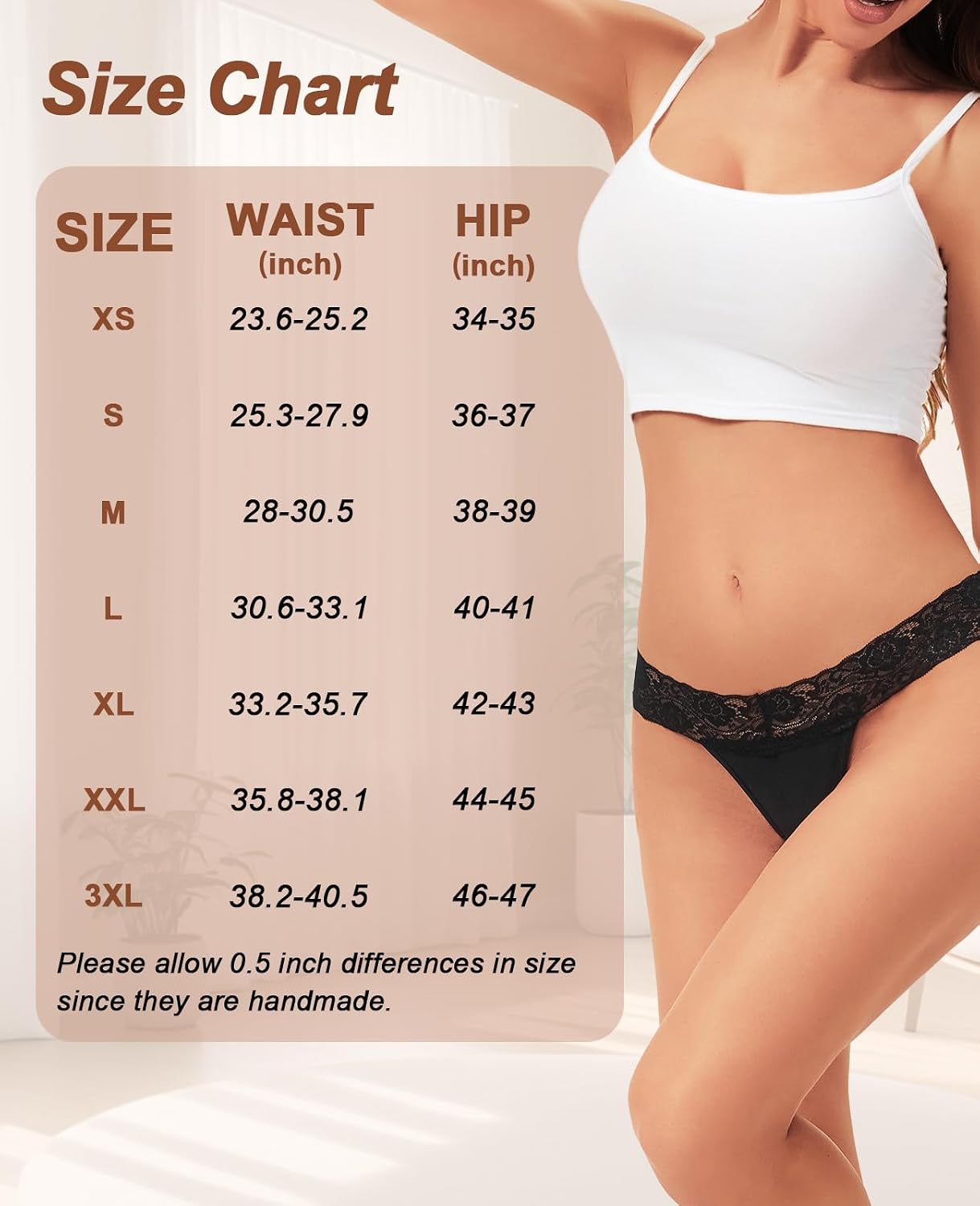Sunm Boutique Cotton Lace Low Rise Thongs — image 9