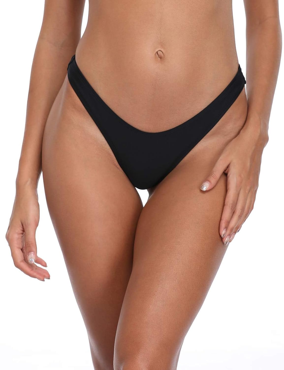 RELLECIGA High Leg Thong Bikini Bottom