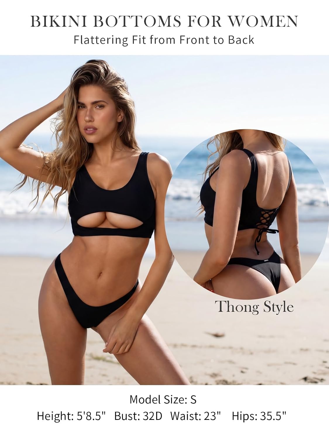 RELLECIGA High Leg Thong Bikini Bottom — image 4