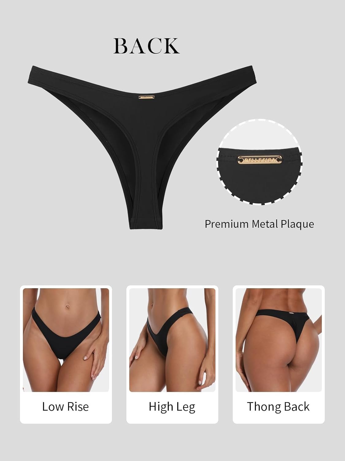 RELLECIGA High Leg Thong Bikini Bottom — image 5