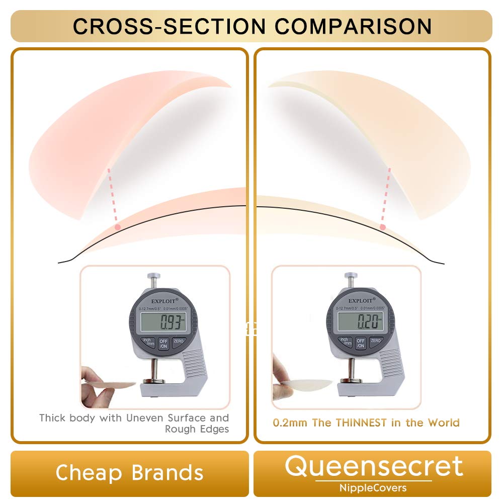queensecret Invisible Silicone Pasties – Reusable Adhesive Covers — image 4
