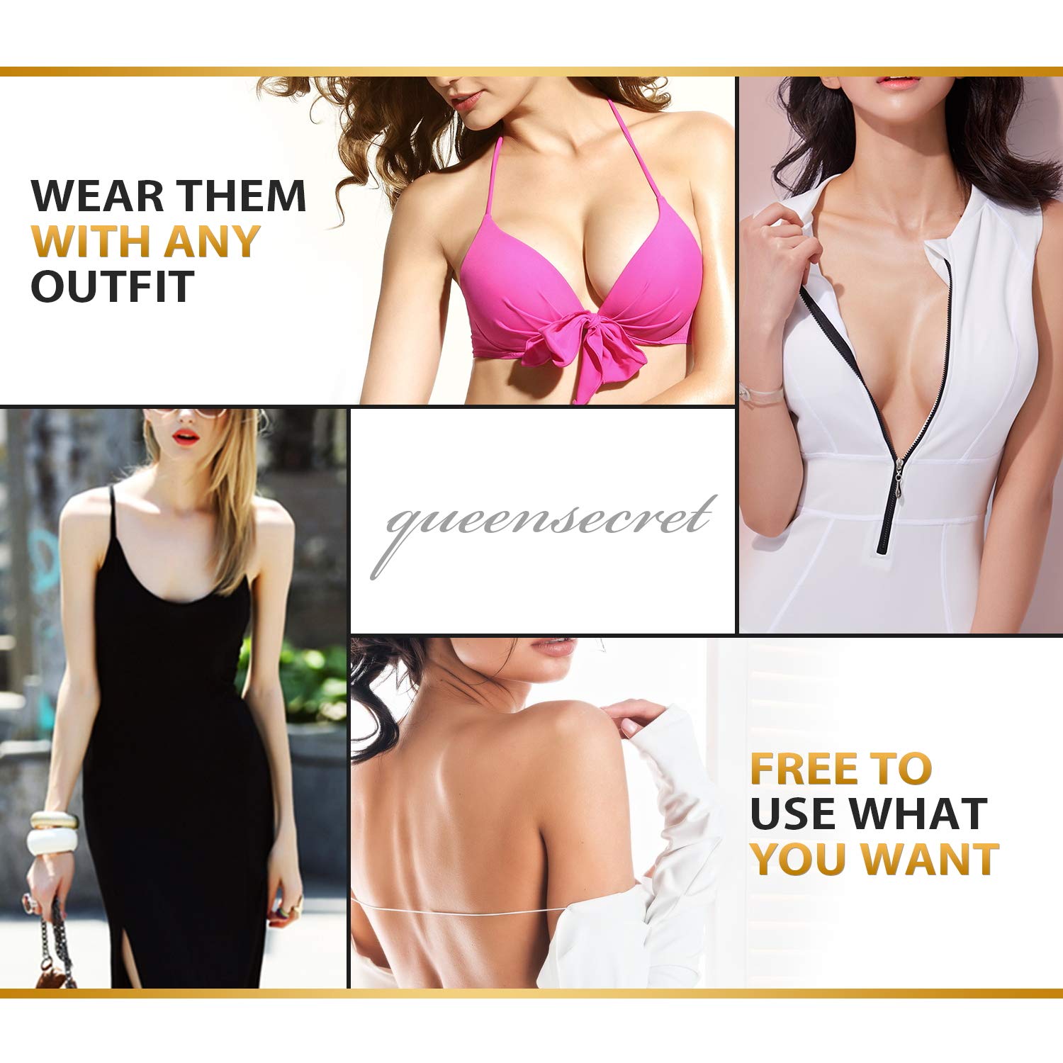 queensecret Invisible Silicone Pasties – Reusable Adhesive Covers — image 5